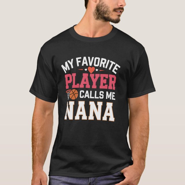 Camiseta Basquete Nana Meu Jogador Favorito Me Liga Nana (Frente)