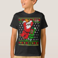 Basquete negro afro-americano Papai Noel Dunk