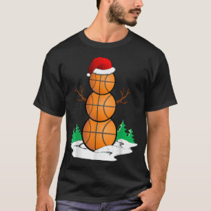 Camiseta Basquete - Neve Desperta O Natal Para Homens