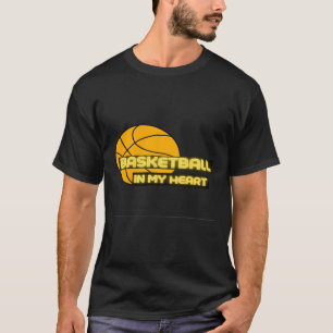 Camiseta Basquete No Meu Coração Engraçado S - Presente Par