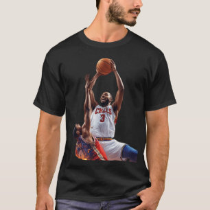 Camiseta Basquete Número 3 Tiro de Basquete Sobre o Defenso