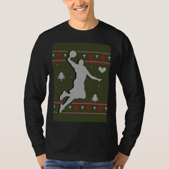 Camiseta Basquete Para O Natal (Frente)