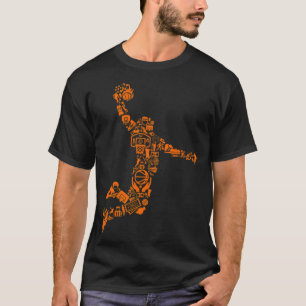 Camiseta Basquete parece um presente de basquetebol vermelh