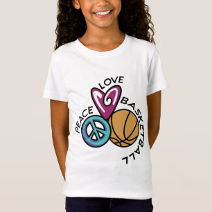 Camiseta Basquete Peace Love