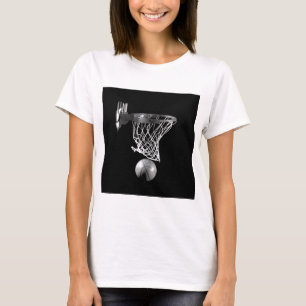 Camiseta Basquete preto e branco