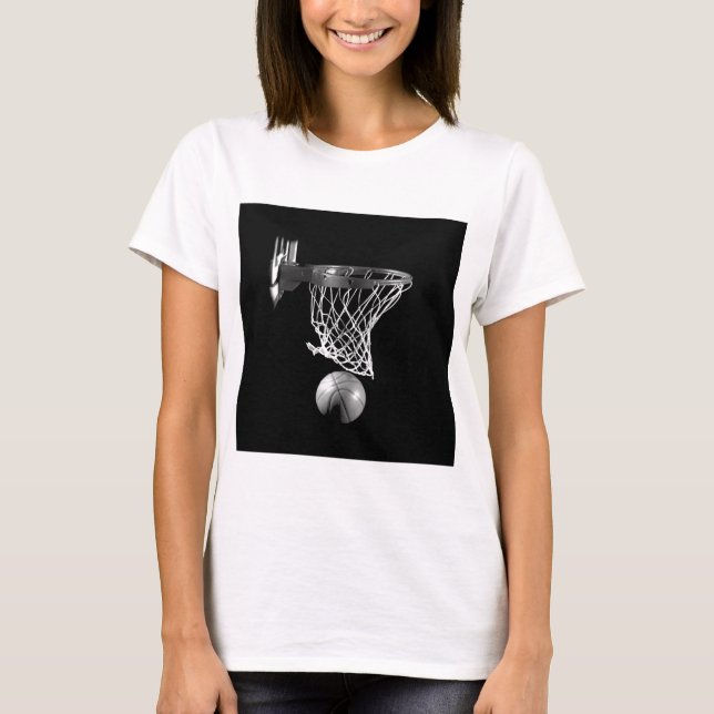 Camiseta Basquete preto e branco (Frente)