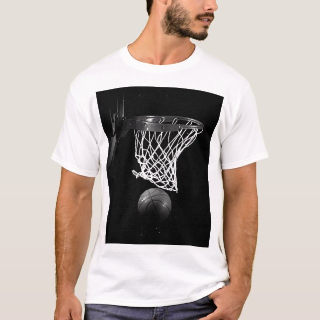 Camiseta Basquete preto e branco (Frente)