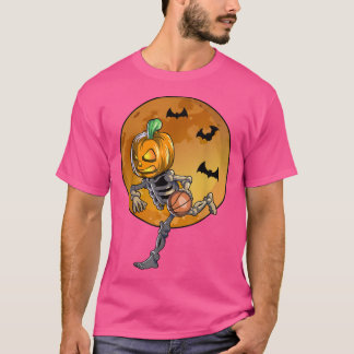 Camiseta Basquete Skeleton Halloween Men Basquete