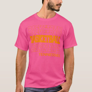 Camiseta Basquete Tennessee em moderna escrita de folhas
