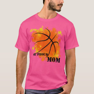 Camiseta Basquete - Uma Mãe Orgulhosa - Laranja