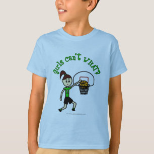 Camiseta Basquete Verde-claro para garotas