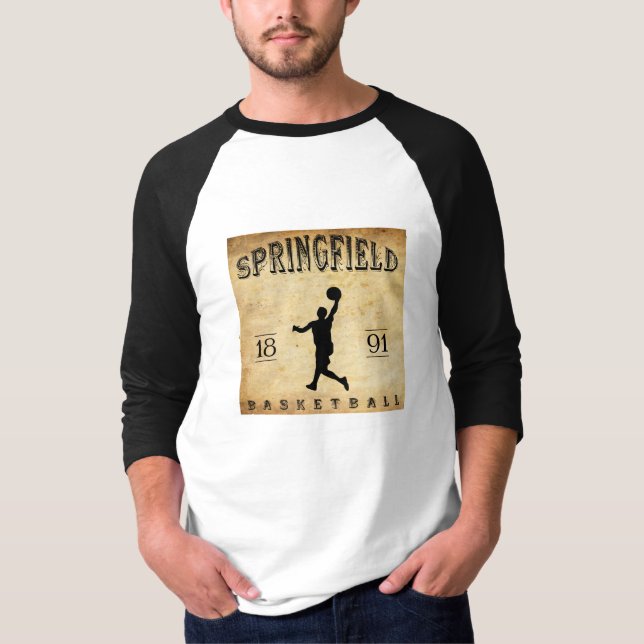 Camiseta Basquetebol 1891 de Springfield Massachusetts (Frente)