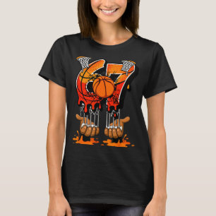 Camiseta Basquetebol 67 Seis Sete 6 7 Rapazes Divertido Ger