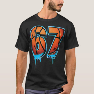 Camiseta Basquetebol 67 Seis Sete Divertido 6 7 Geração Alp