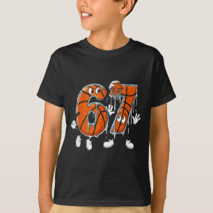 Camiseta Basquetebol 67 Seis Sete Meme Legal 6 7 Drip Engra