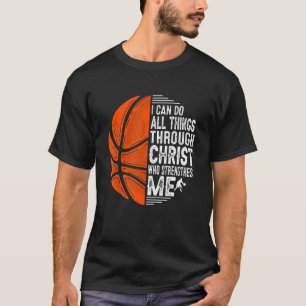 Camiseta Basquetebol Cristão Ama Todas as Coisas que Posso