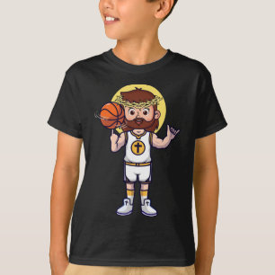 Camiseta Basquetebol Cristão Jesus Cristo Basquetebol Relig