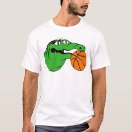 Camiseta BASQUETEBOL da engrenagem do jacaré nenhumas