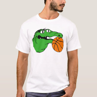 Camiseta BASQUETEBOL da engrenagem do jacaré nenhumas