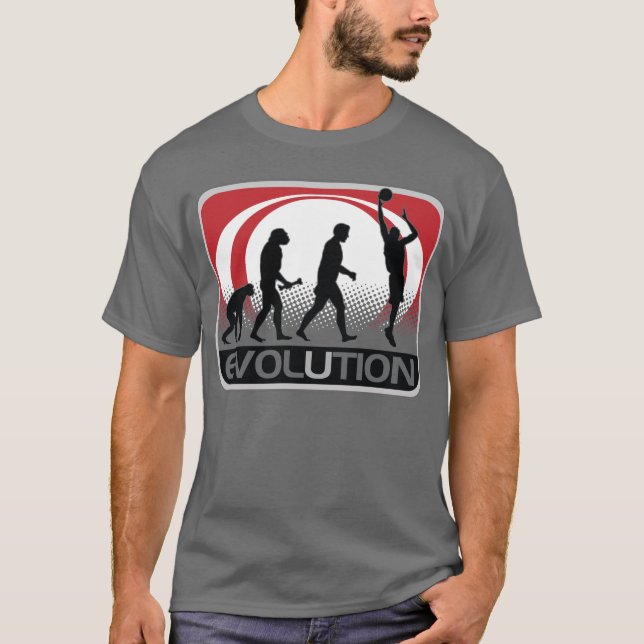 Camiseta Basquetebol da evolução (Frente)