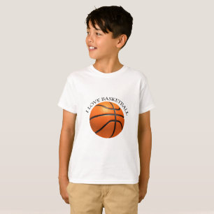 Camiseta Basquetebol de couro alaranjado e preto feito sob