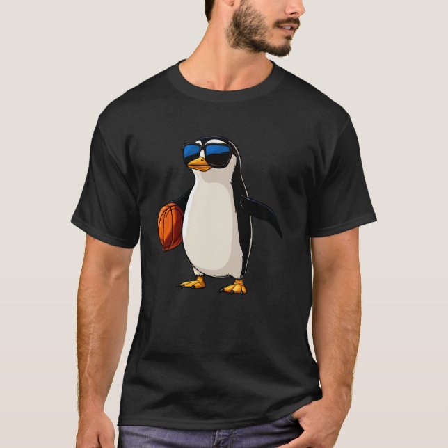 Camiseta Basquetebol de Pinguim (Frente)