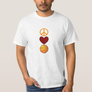 Camiseta BASQUETEBOL do AMOR da PAZ (vertical)