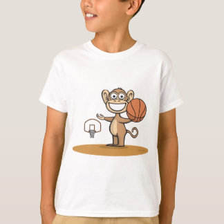 Camiseta Basquetebol do macaco