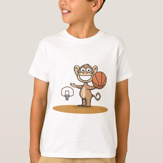 Camiseta Basquetebol do macaco (Frente)