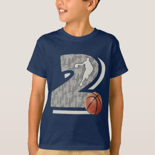 Camiseta Basquetebol do número 2 e design do jogador