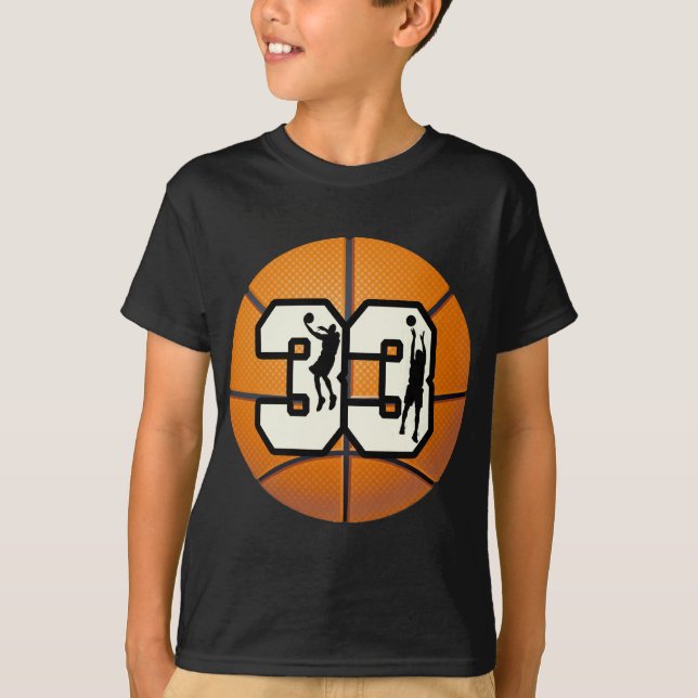 Camiseta Basquetebol do número 33 (Frente)