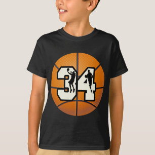 Camiseta Basquetebol do número 34