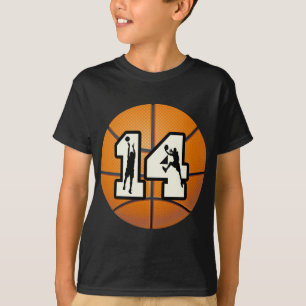Camiseta Basquetebol e jogadores do número 14