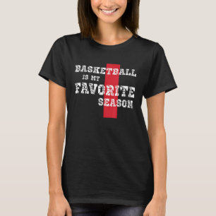 Camiseta Basquetebol É Minha Temporada Favorita Rapazes Rap