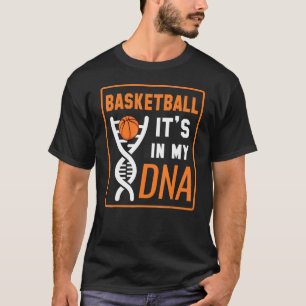 Camiseta Basquetebol está no meu DNA jogador treinador equi