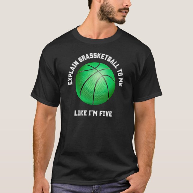 Camiseta Basquetebol Explicado Como Se Eu Tivesse 5 Anos de (Frente)