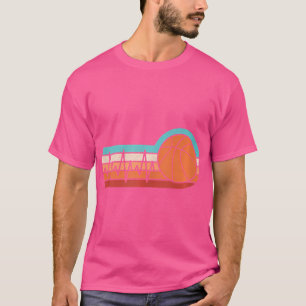 Camiseta Basquetebol Heartbeat Jogador de Basquete Mulheres