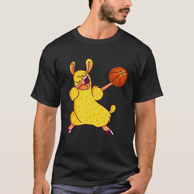 Camiseta Basquetebol Llama  Llama Basquetebol (Frente)