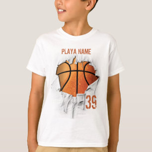Camiseta Basquetebol rasgado
