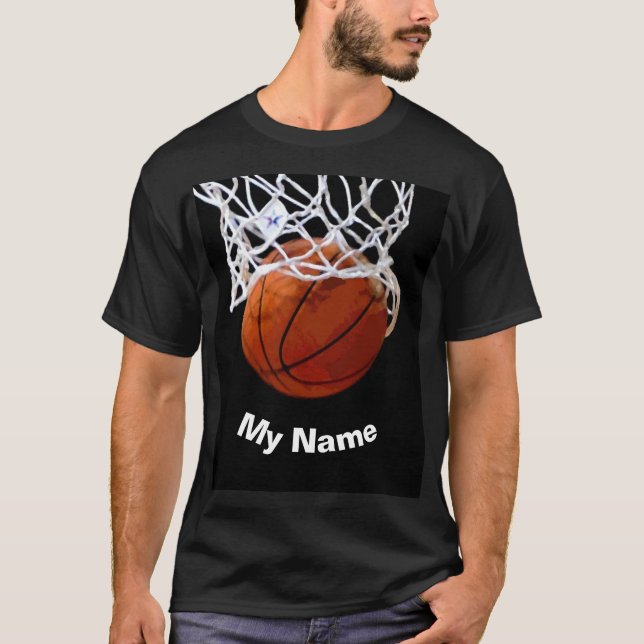 Camiseta Basquetebol Seu Nome Personalizado (Frente)