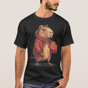 Camiseta Basquetebol Watercolor Animal Art Basball Hoop C