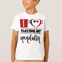 Bass Clef Heart I Love Tocando Meu Mandolin