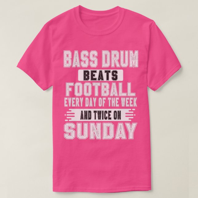 Camiseta Bass Drum Music Marching Banda Bass Drums  (Frente do Design)