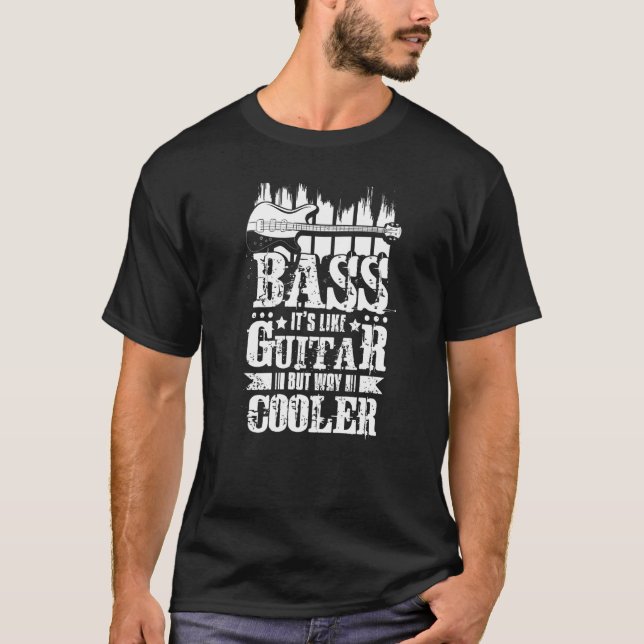 Camiseta Bass, é como violão, mas muito mais legal (Frente)