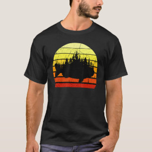 Camiseta Bass Fisheries Forest Retro Largemouth Pescador Bl