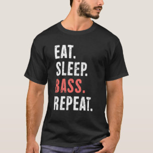 Camiseta Bass Funny Peixe Pesca de Água Doce & Pesca de Bas