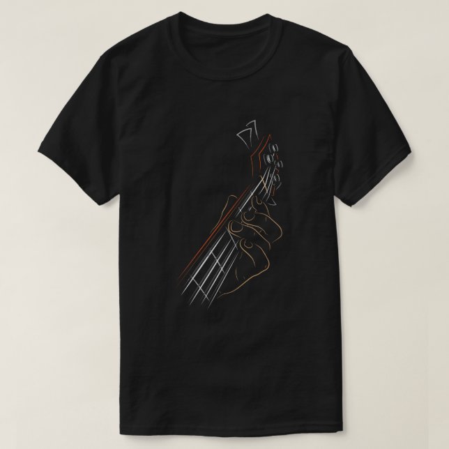 Camiseta Bass Guitar Player Música Guitarrista Rock (Frente do Design)