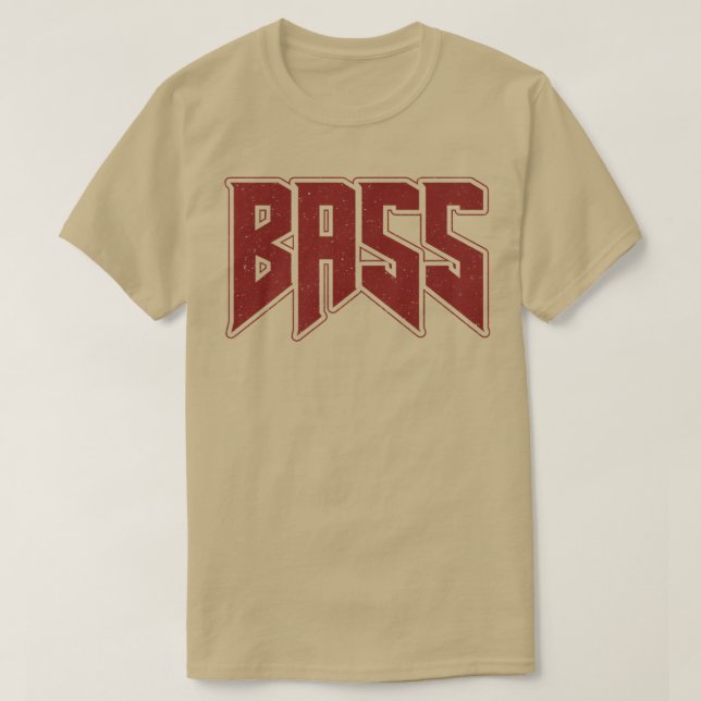 Camiseta Bass Guitar Player RockHeavy MetalGrunge Band102 (Frente do Design)