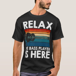 Camiseta Bass Guitar Rela O Jogador De Bass Está Aqui Premi