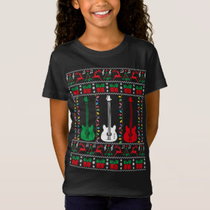 Camiseta Bass Guitar Ugly Christmas Sweater Guitarra Player